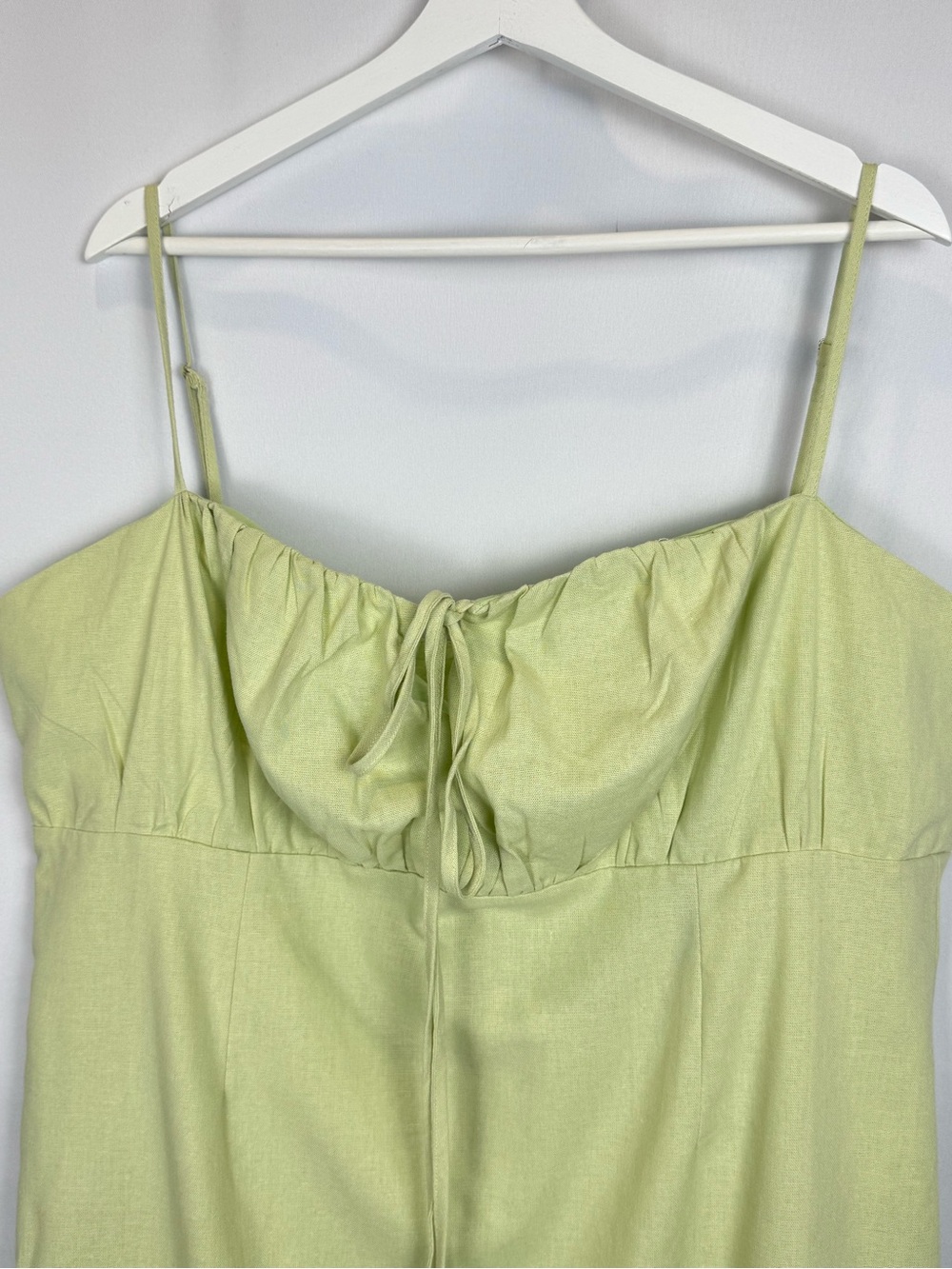 NWT Showpo Break Free With Me Sundress Mint Green Linen Cotton Size 16 Beach - Picture 3 of 12